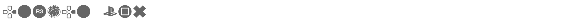 Sample characters Iconic PSx Font